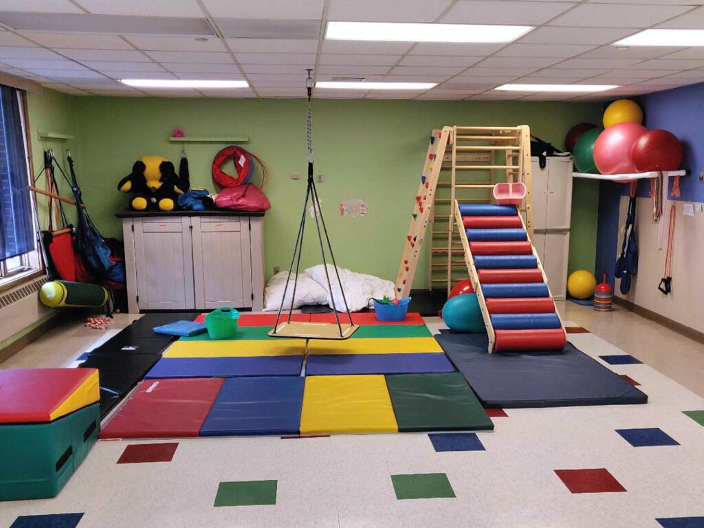 A room specialized for pediatric therapy